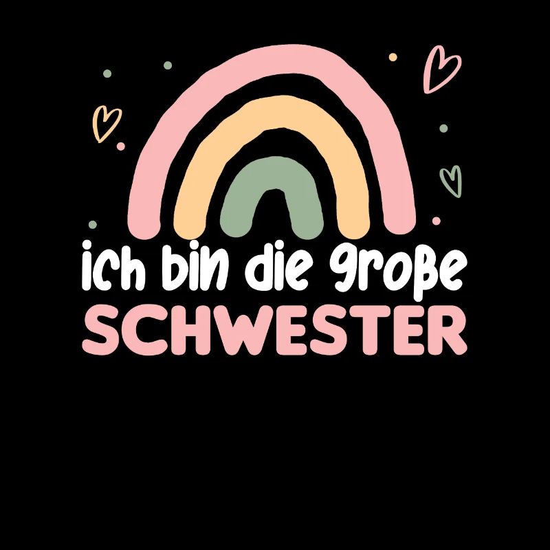 Große Schwester Regenbogen Süßes Geschwister 2024