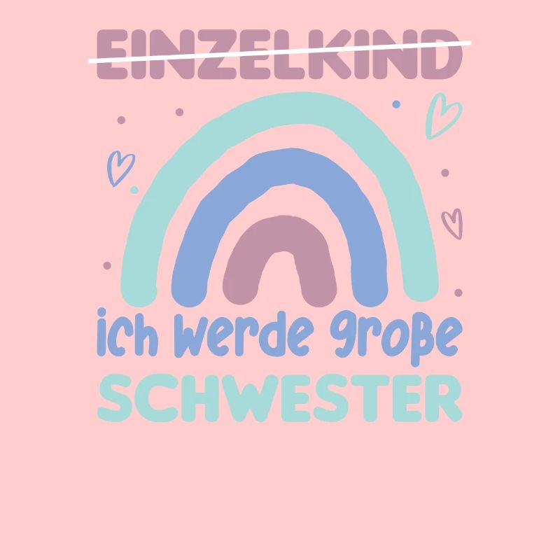 Große Schwester Regenbogen Süßes Geschwister 2024