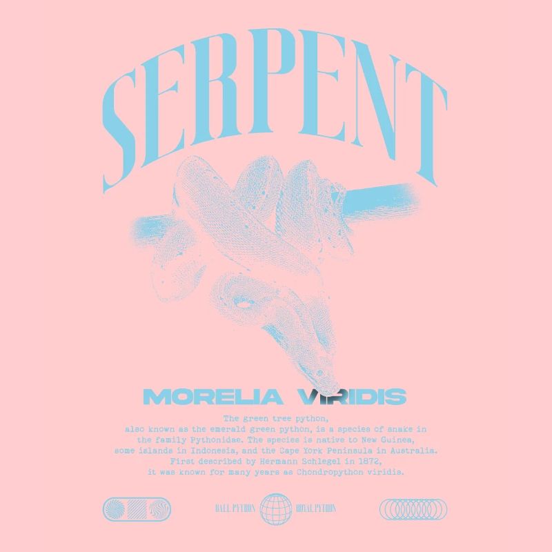 Grüner Baum Python Modern Reptile Keeper Streetwear