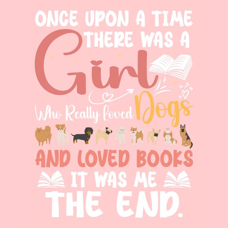 Ein Mädchen, das Hunde und Bücher liebte