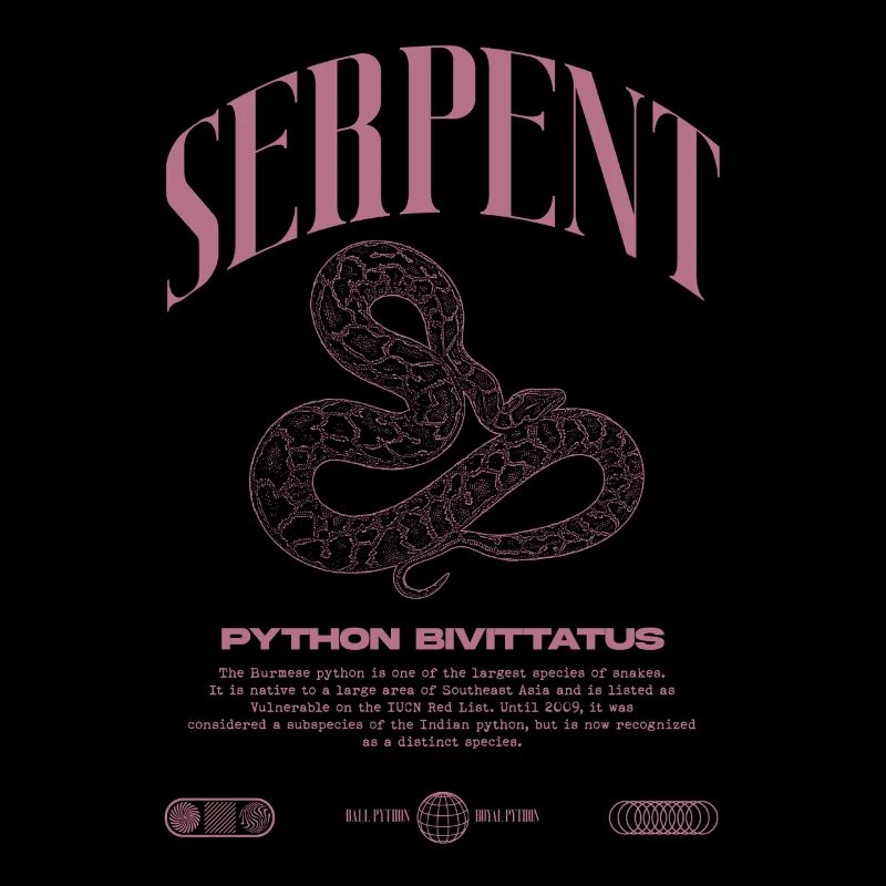 Python Birman Moderne Reptile Keeper Streetwear