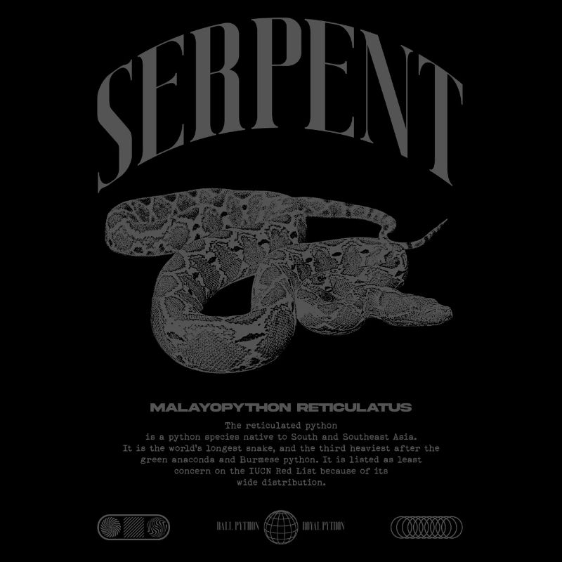 Gardien de reptiles python réticulé Streetwear