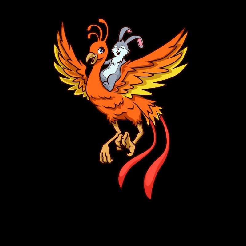 Rabbit rides on Phoenix