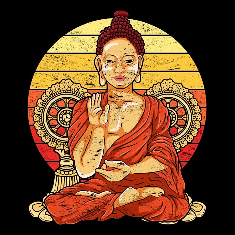 Bouddha rétro