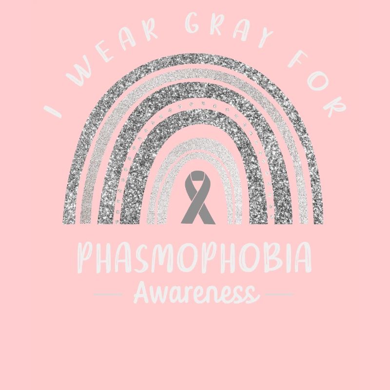 Nous portons du gris pour la conscience de la phasmophobie