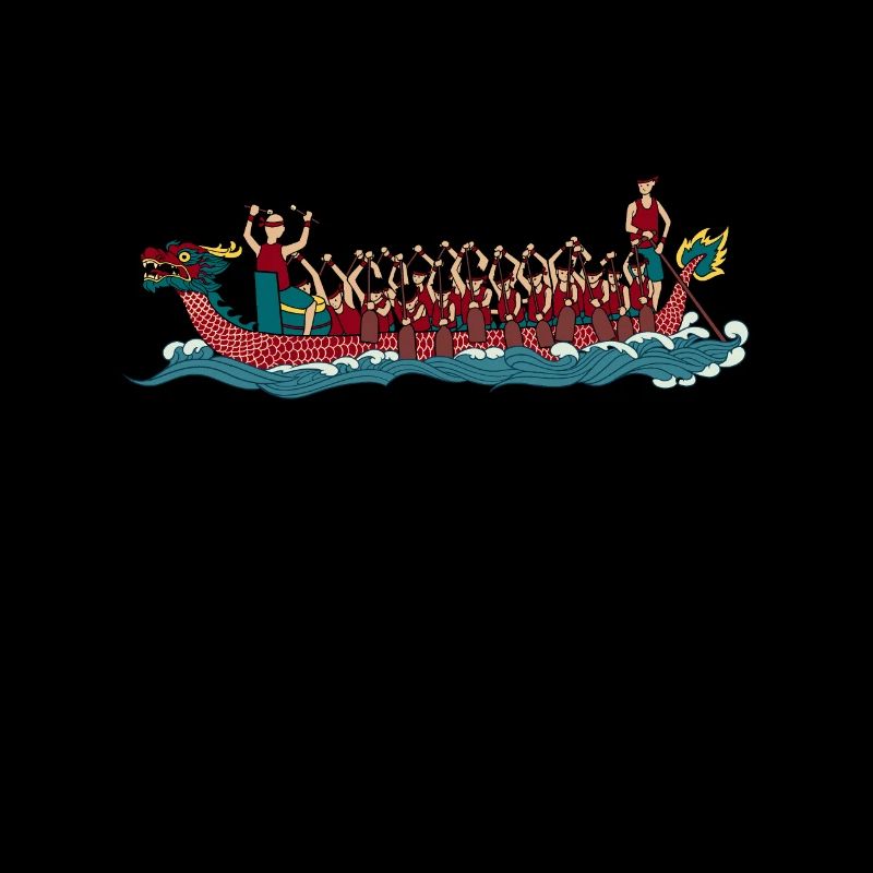 Zeichnung eines Drachenboot