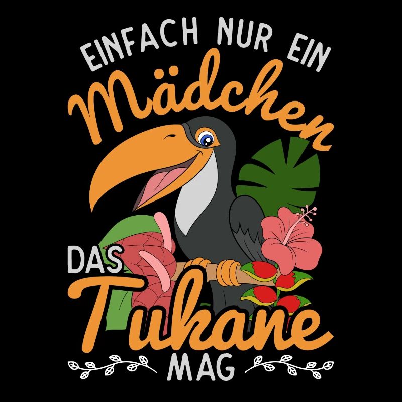 Exotischer Vogel Mädchen Geschenk Tropisches Tukan