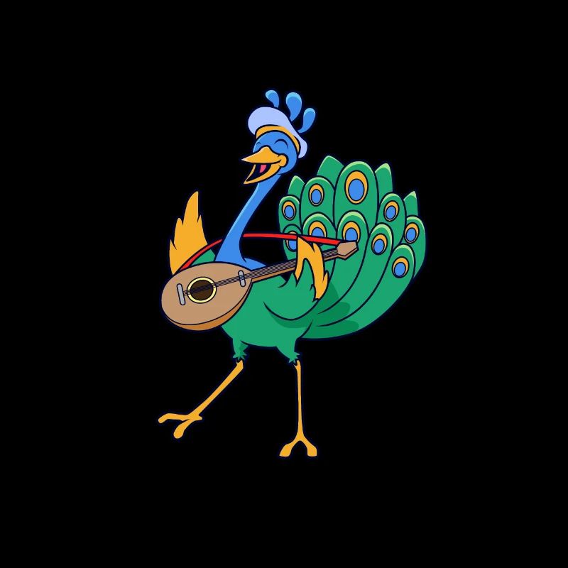 RPG Character - Bard - Minstrel - Peacock