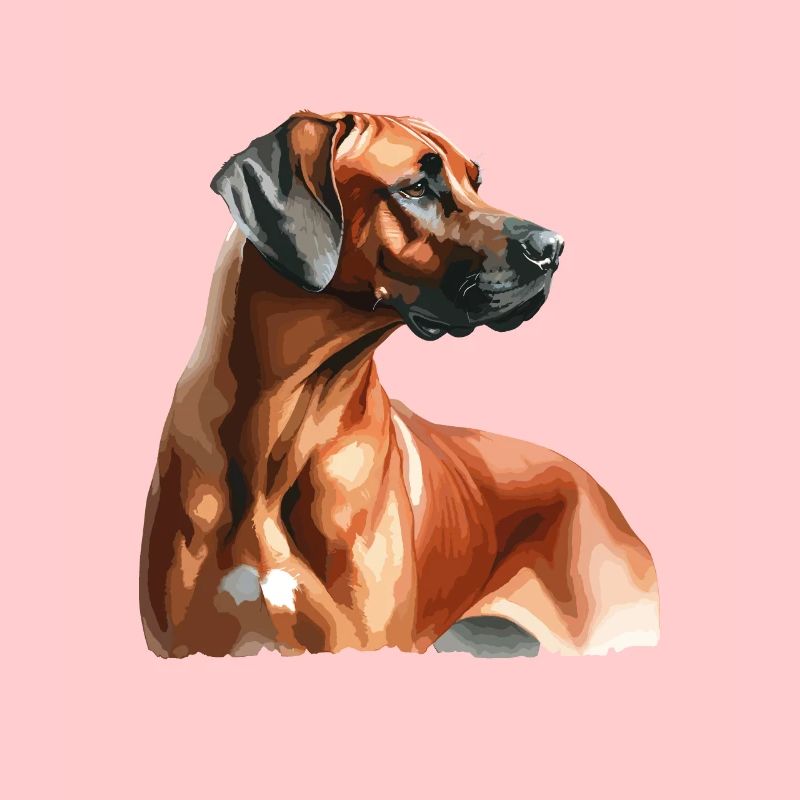 Aquarelle Rhodesian Ridgeback