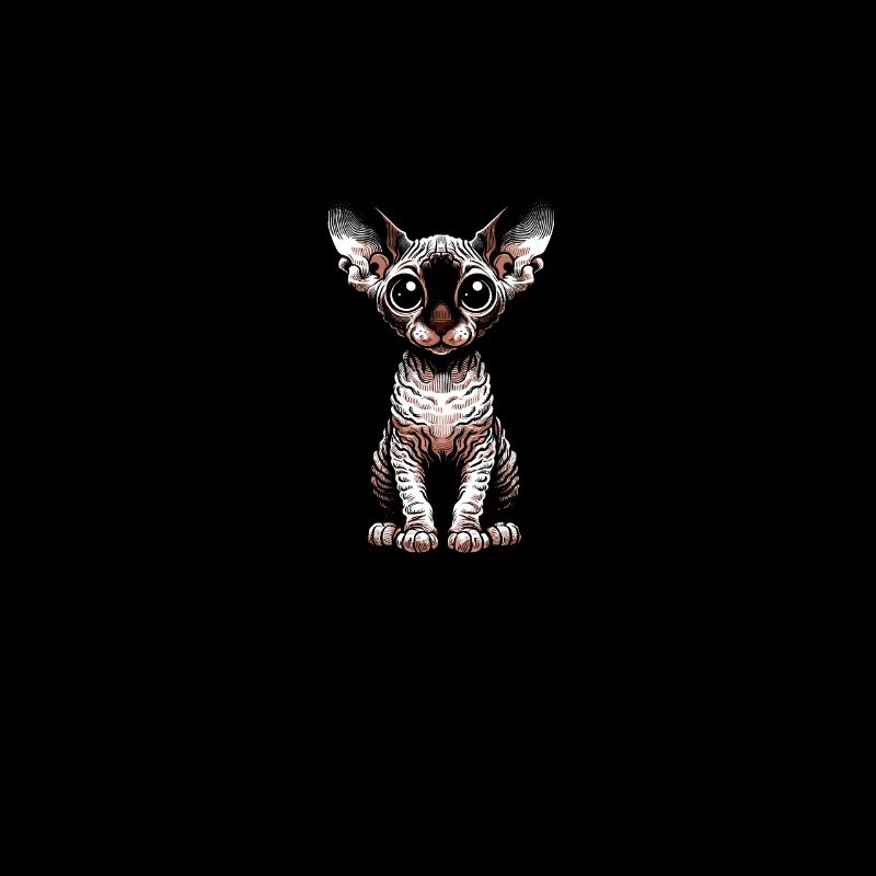 Paillettes Chats - Cornish Rex