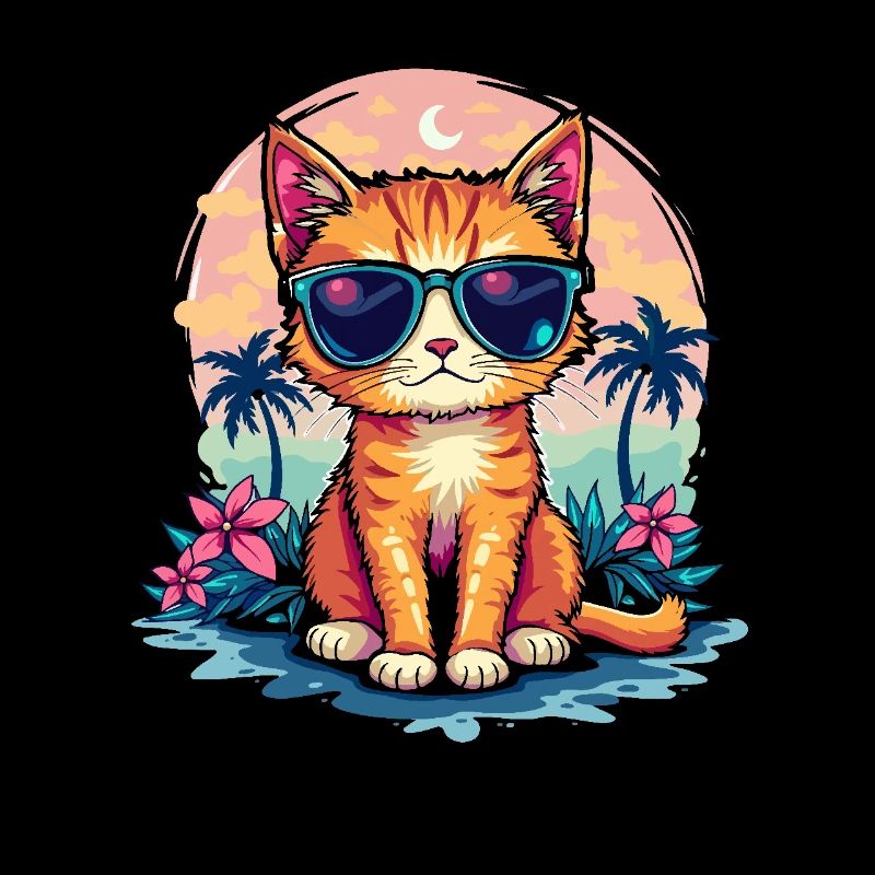 Chat pour les propriétaires de chats, chat coloré