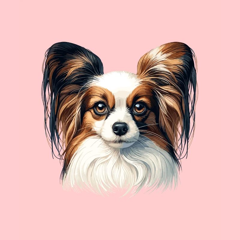 Visage de chien - Papillon