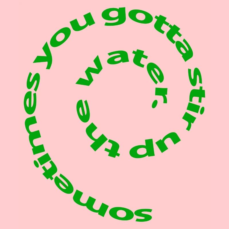 Citation inspirante de conception de type d’eau parfois