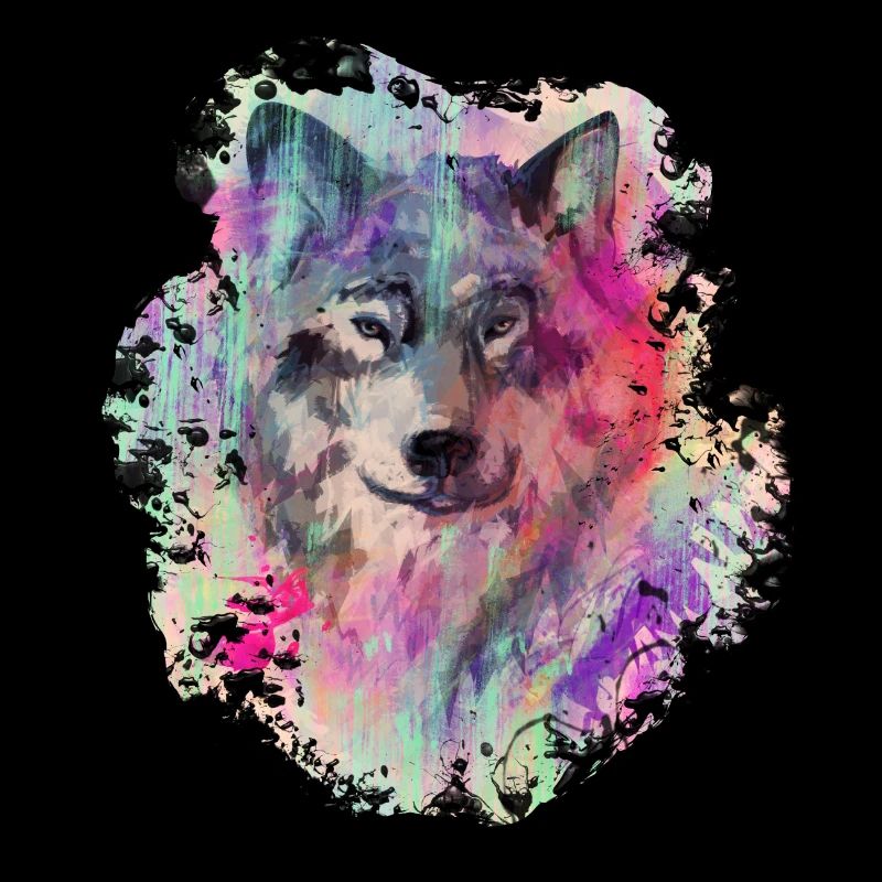 Wolf dans le Nord Colour version