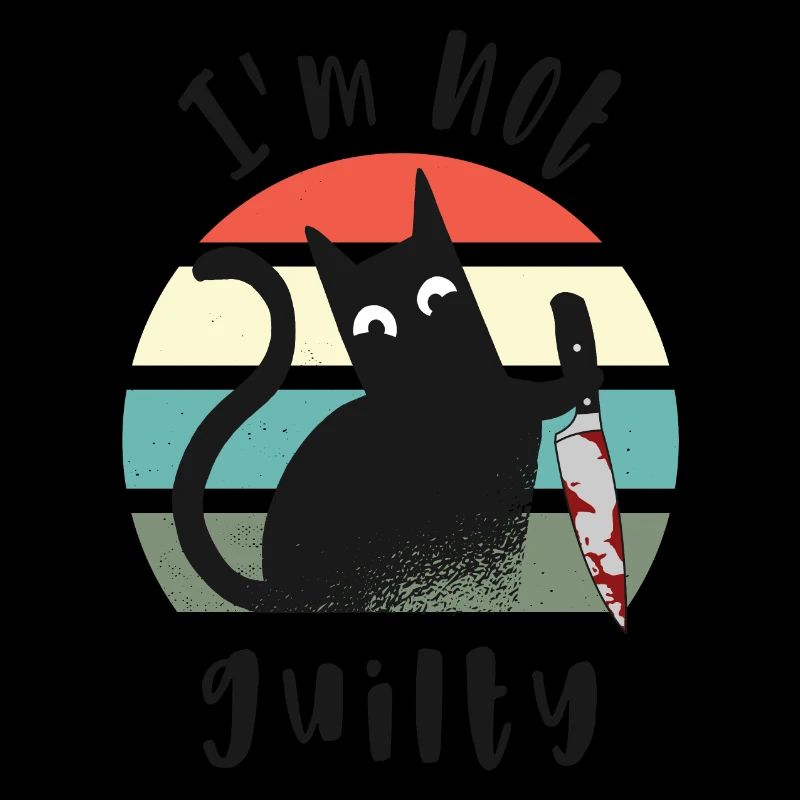 Ich bin unschuldig, Katze mit Messer