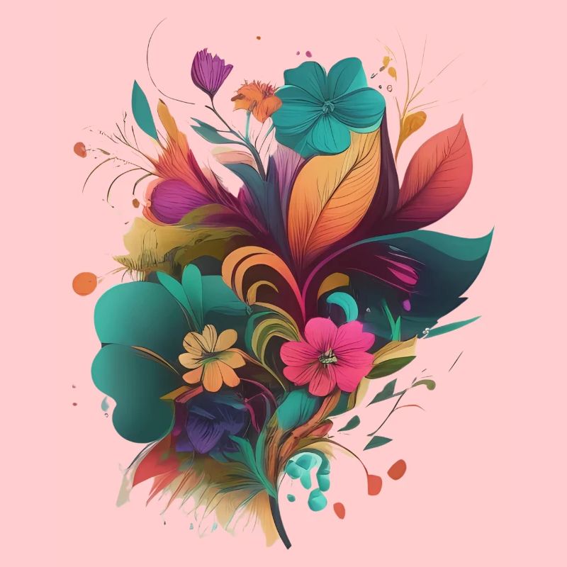 Abstrakte florale Explosion