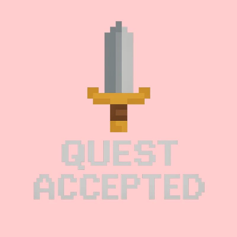 Quest Accepted Pixel Sword