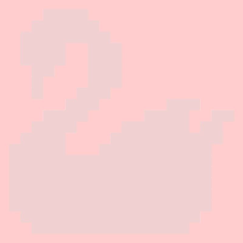 Silhouette rose Pixel Swan