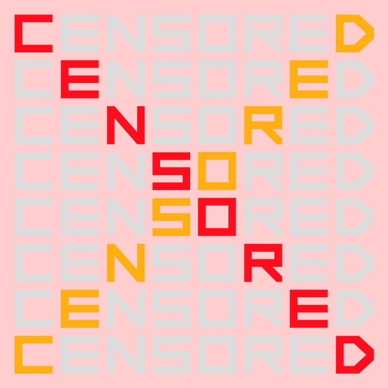Déclaration drôle censurée Logo de la liberté