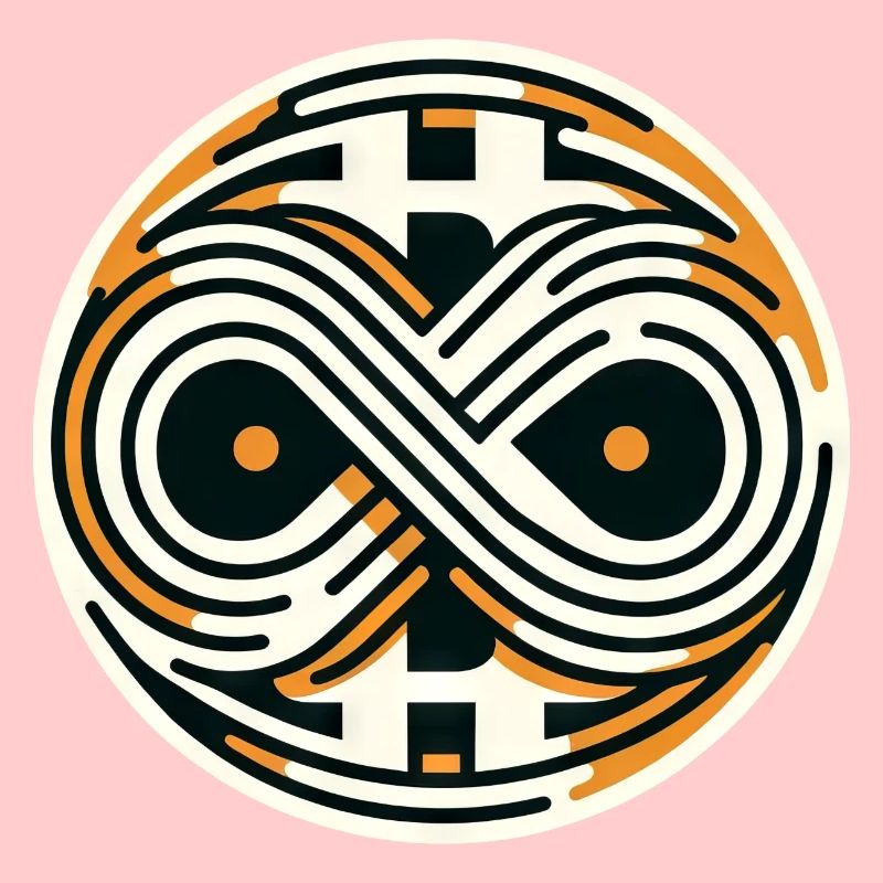 Bitcoin Symbol Unendlicher Wert 21 Millionen