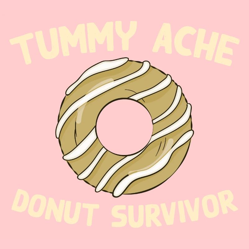 Tummy Ache Donut Survivor Drôle de nourriture préférée