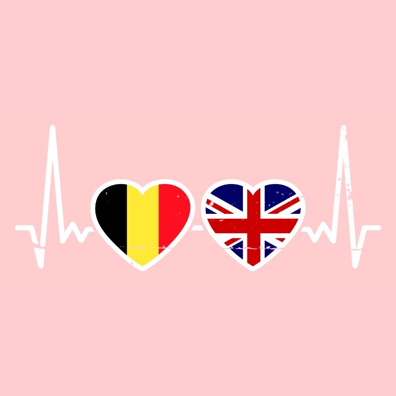 Belgien Großbritannien Flagge Belgisch Britisch