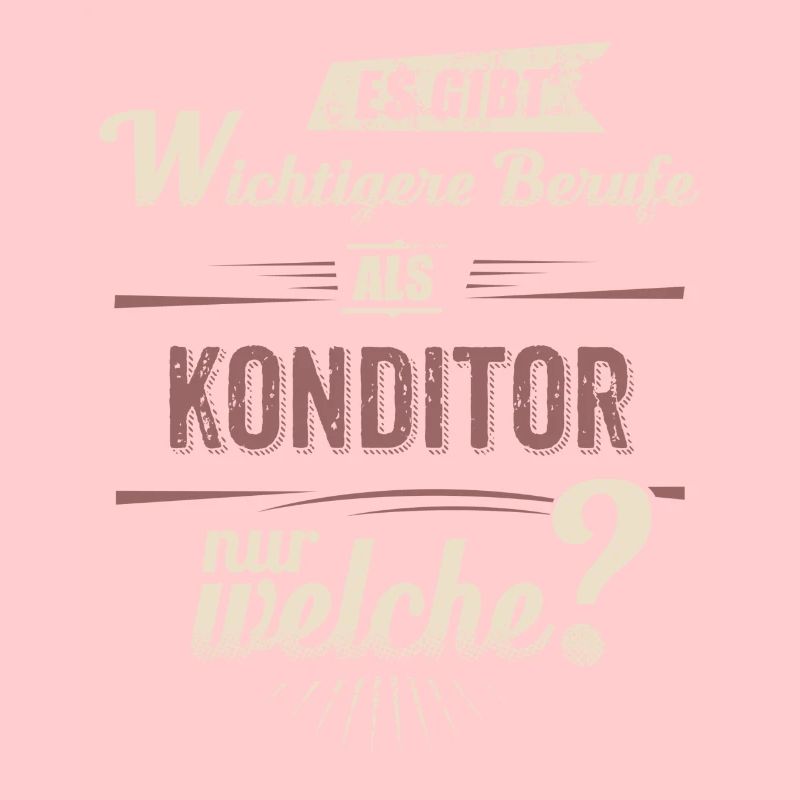 Wichtigere Berufe als - Konditor - rot retro -