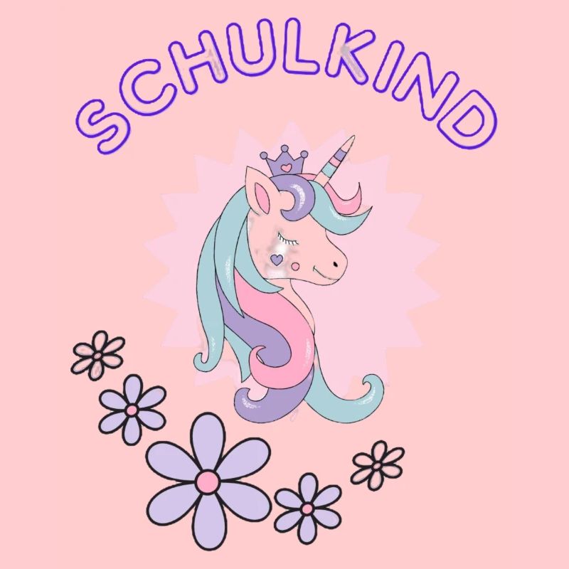 Einhorn Schulkind zur Einschulung