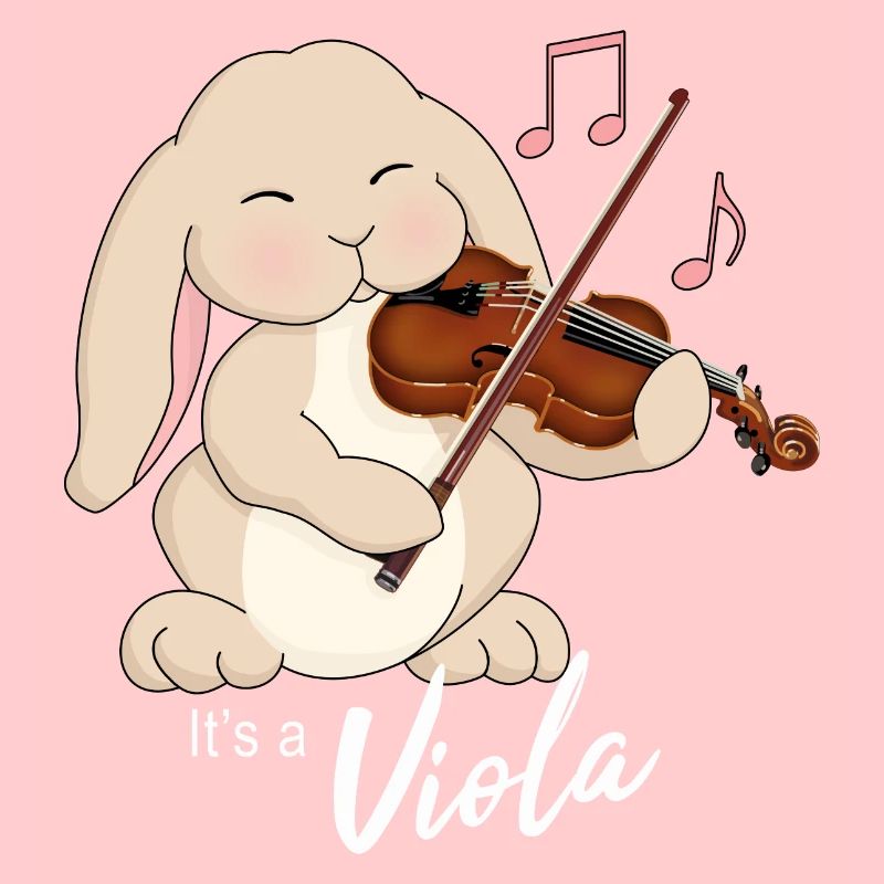 Cute Viola Player Rabbit, It's a Viola