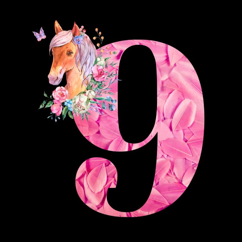 Pferdemädchen Geburtstag 9. Geburtstag