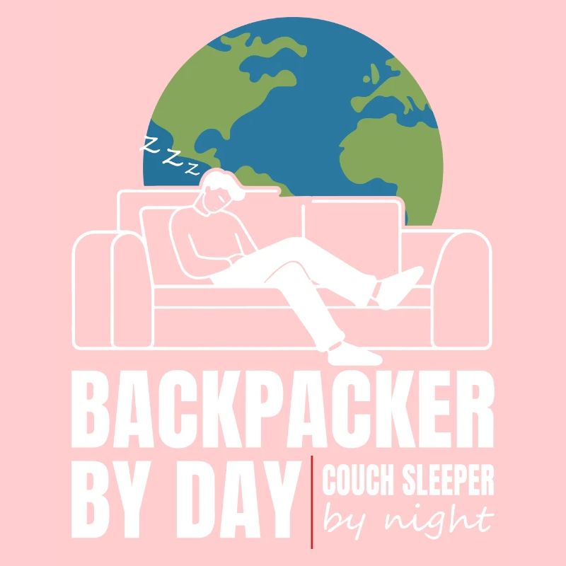 Backpacker le jour Couch Sleeper la nuit