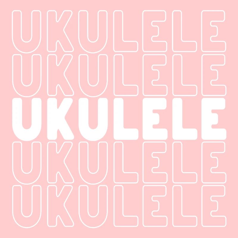 Ukulele typography