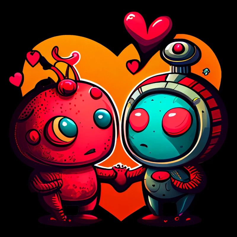 Les robots de la Saint-Valentin adorent #love