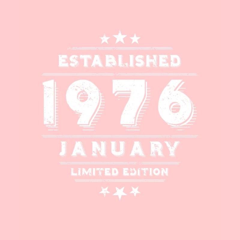 Anniversaire en janvier 1976 - janvier