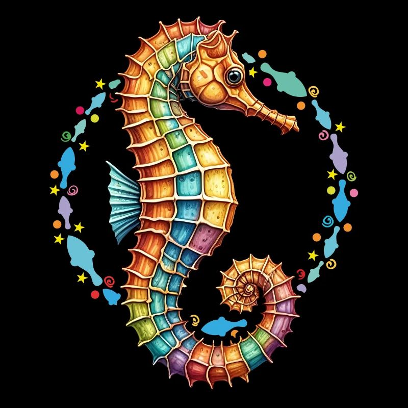 Hübsches dekoratives Seepferdchen