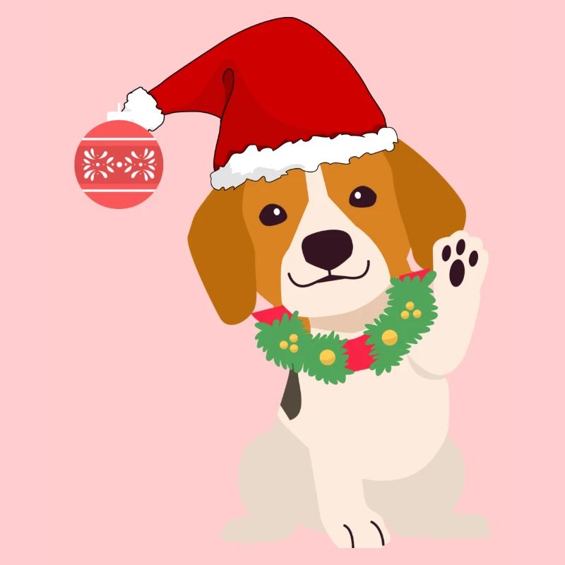 Christmas Beagle
