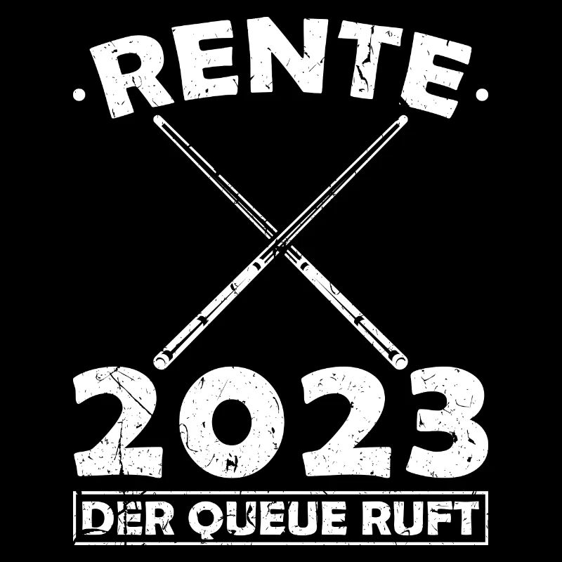 Rente 2023 Billiard Queue Ruhestand Billard