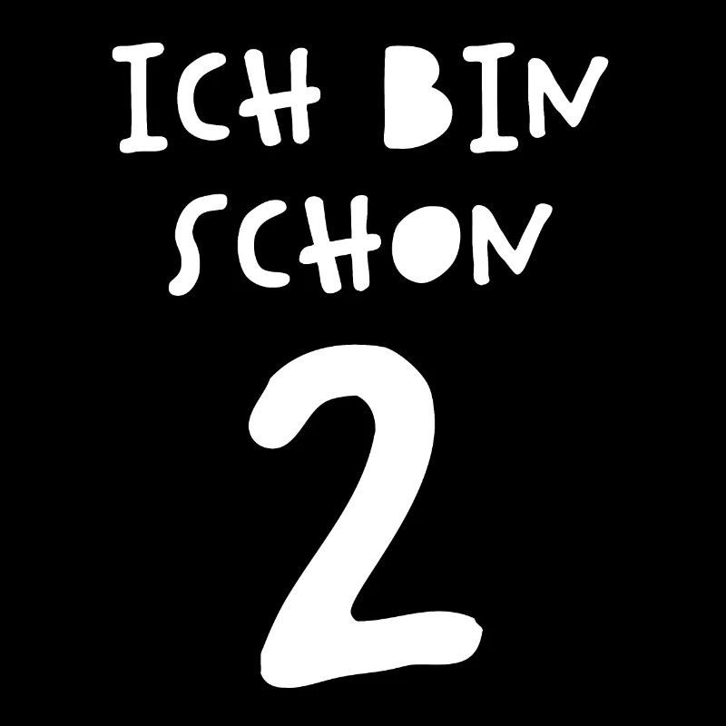Kinder Ich bin schon 2 Geburtstag Geschenk