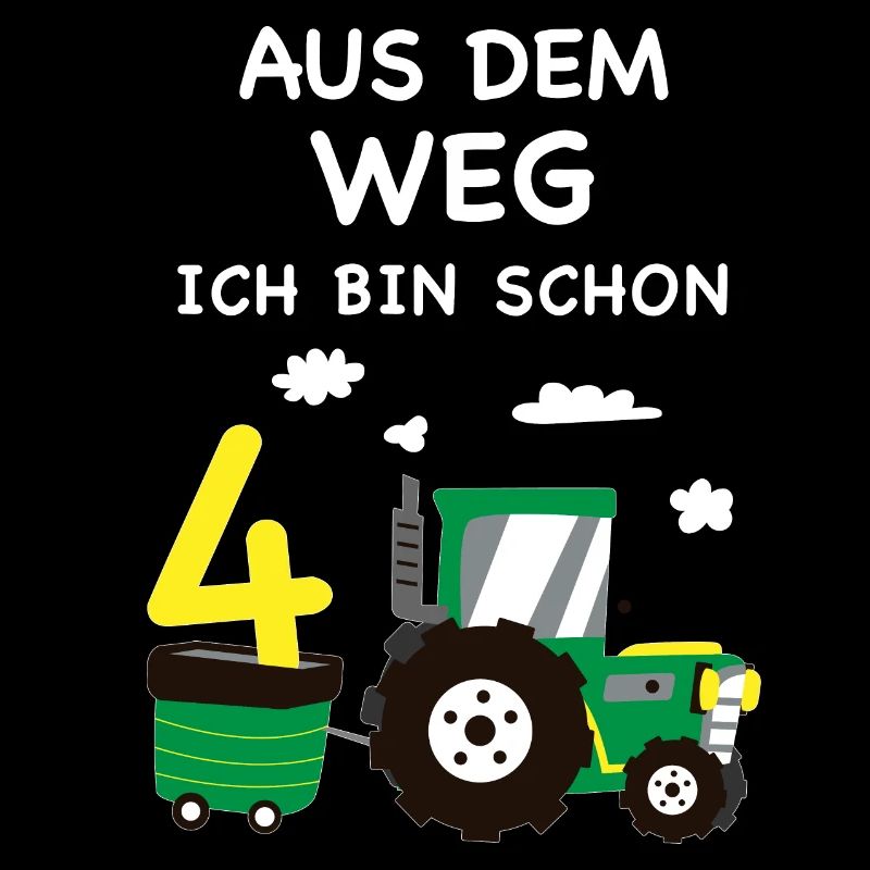 Kinder 4. Geburtstag Traktor 4 Jahre Geschenk