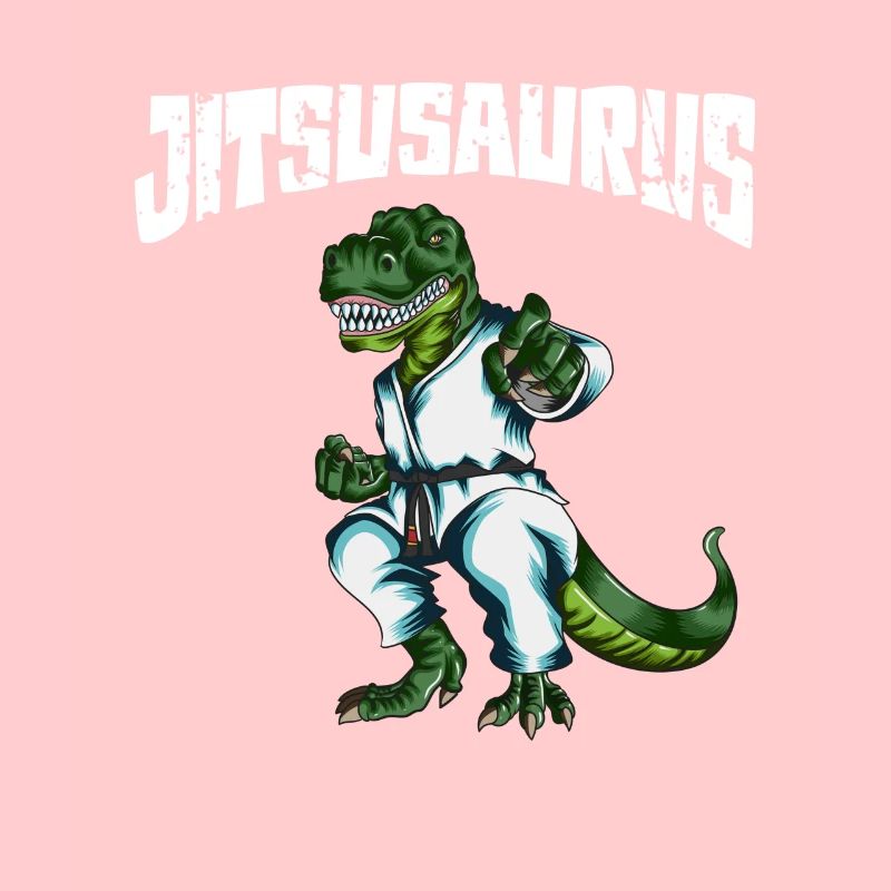 Witziges Jiu-Jitsu Jujitsusaurus T-Rex Kampfkostüm
