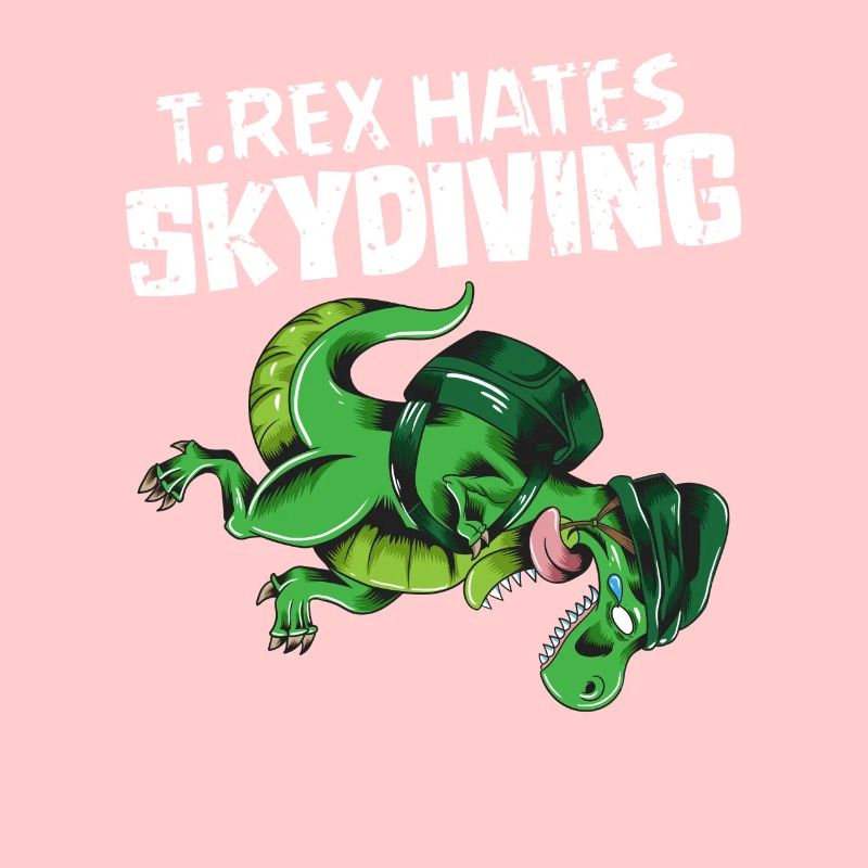 Skydive T Rex hasst Skydiving Dino Outfit Lustig