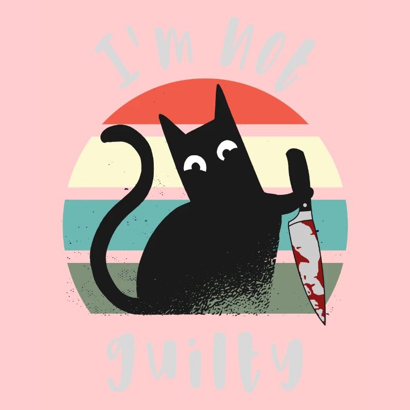 Ich bin unschuldig, Katze mit Messer