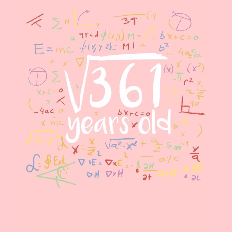 Racine carrée de 361 math nerd 19e anniversaire