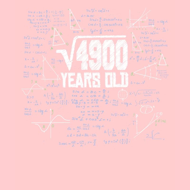 Racine carrée de 4900 Math Nerd 70e anniversaire