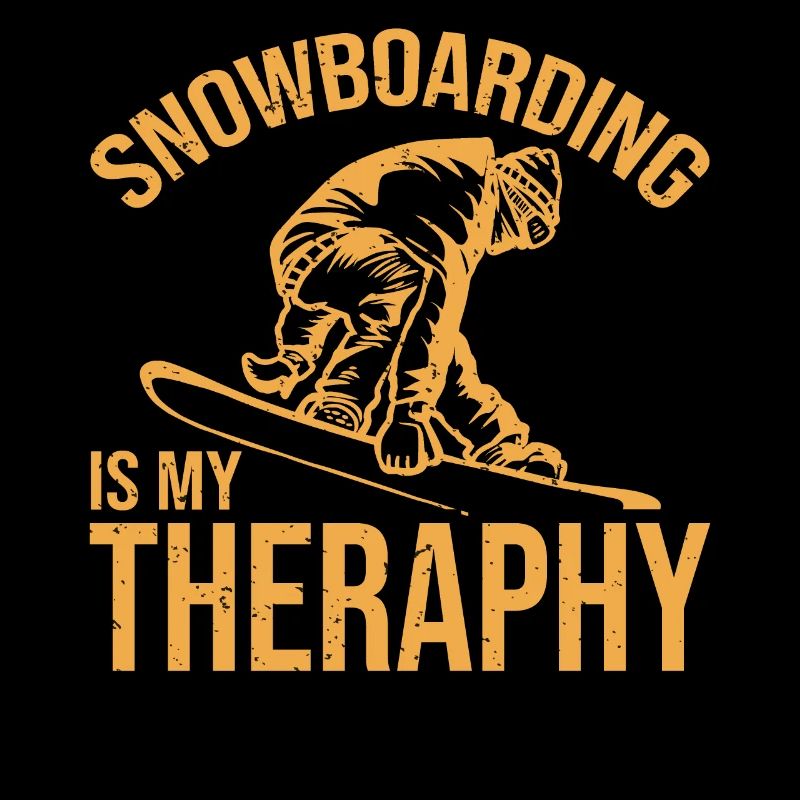 Snowboarding Is My Therapy Snowboarding