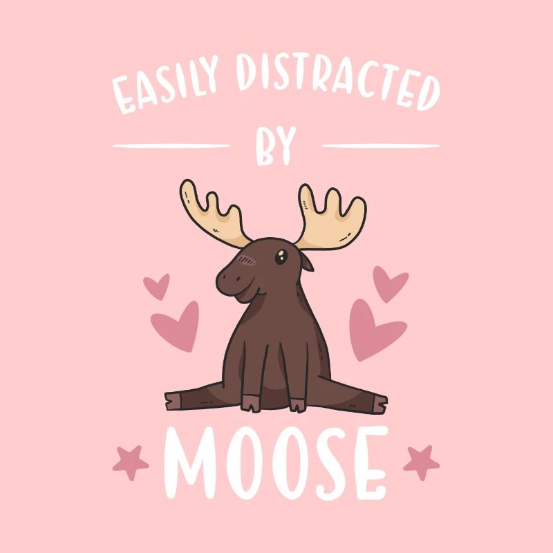 Elk facilement distrait par l'orignal