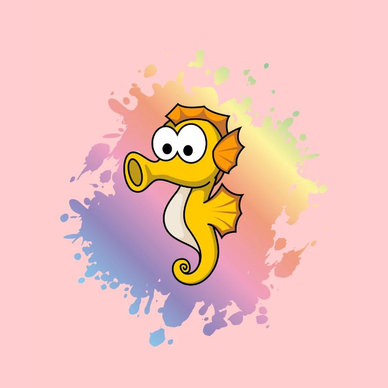 Seepferdchen Comic Tier