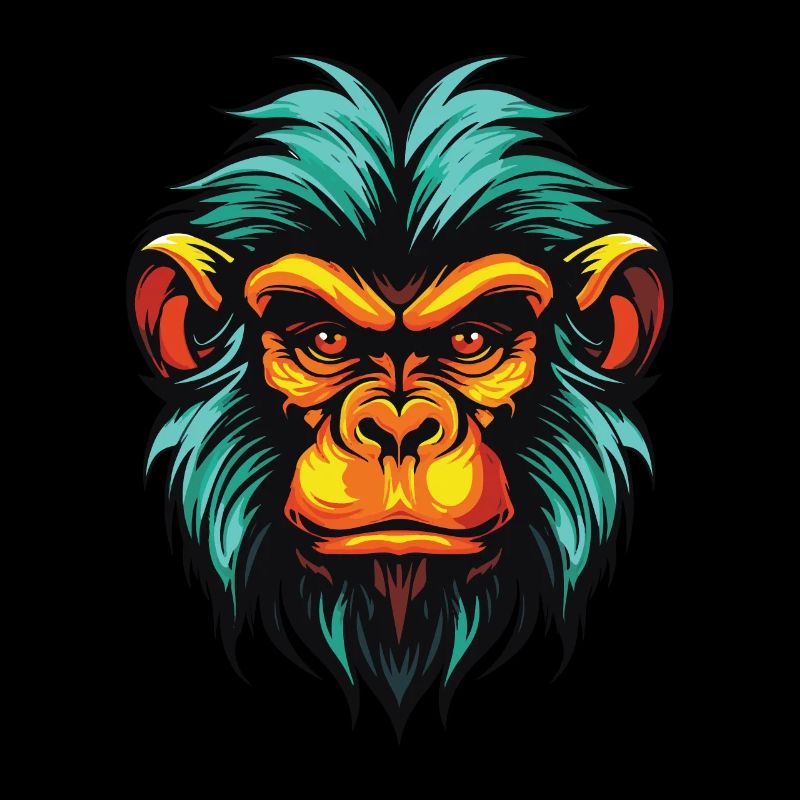 Affe Kopf