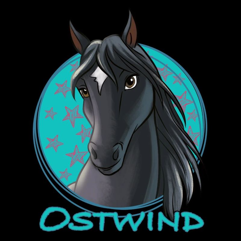 Portrait de cheval du vent d’est