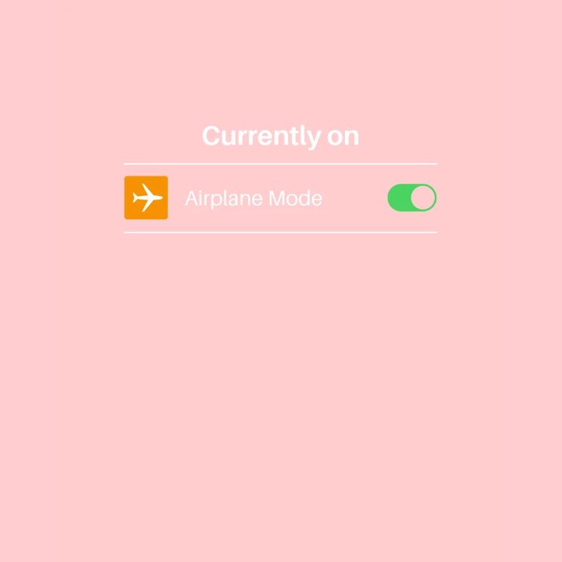 Flightmode - Actuellement en mode avion